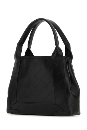 BALENCIAGA Mini Black Leather Basket Handbag