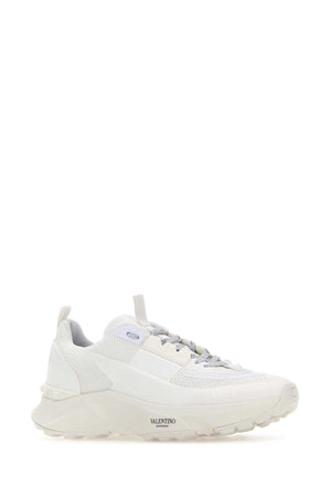 VALENTINO GARAVANI True Act White Fabric and Mesh Sneakers for Men