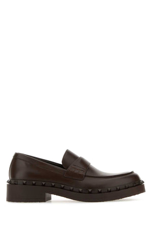 VALENTINO GARAVANI Elegant Brown Leather Loafers for Men