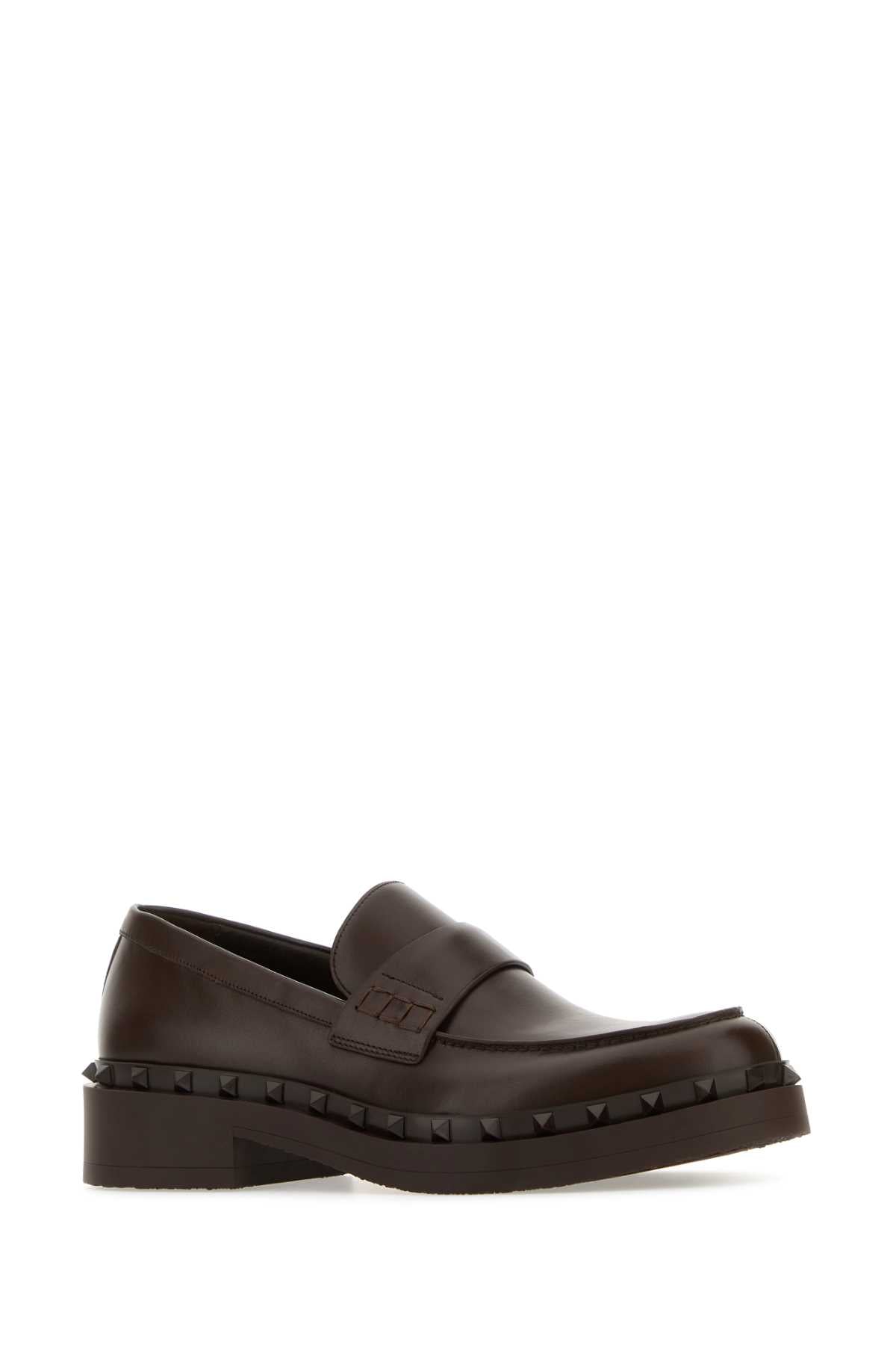 VALENTINO GARAVANI Elegant Brown Leather Loafers for Men