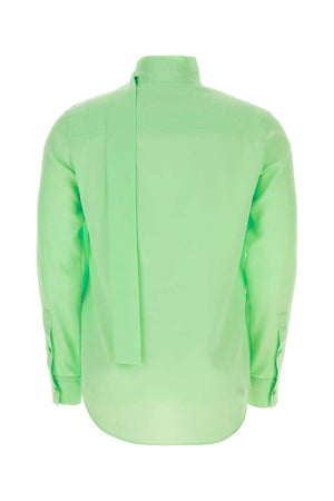 VALENTINO GARAVANI Silk Shirt in Fluo Green for Men