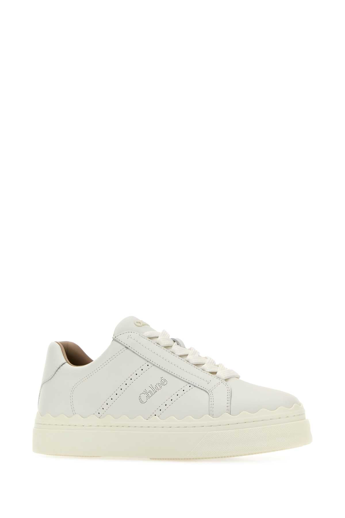 CHLOE Elegant Leather Lauren Sneakers for Women