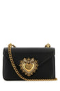 DOLCE & GABBANA Mini Black Nappa Leather Devotion Shoulder Handbag