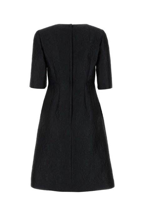 DOLCE & GABBANA Elegant Black Jacquard Dress for Women