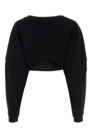 SAINT LAURENT Chic Black Cotton Sweatshirt for Women