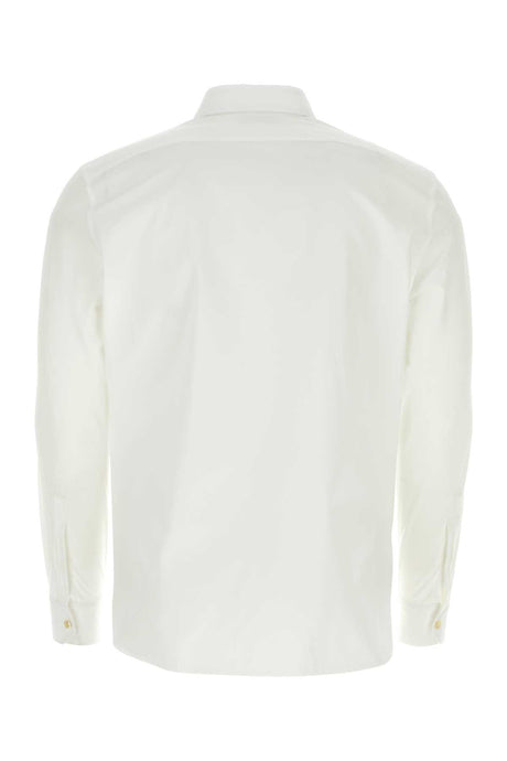 SAINT LAURENT Classic White Poplin Shirt for Men