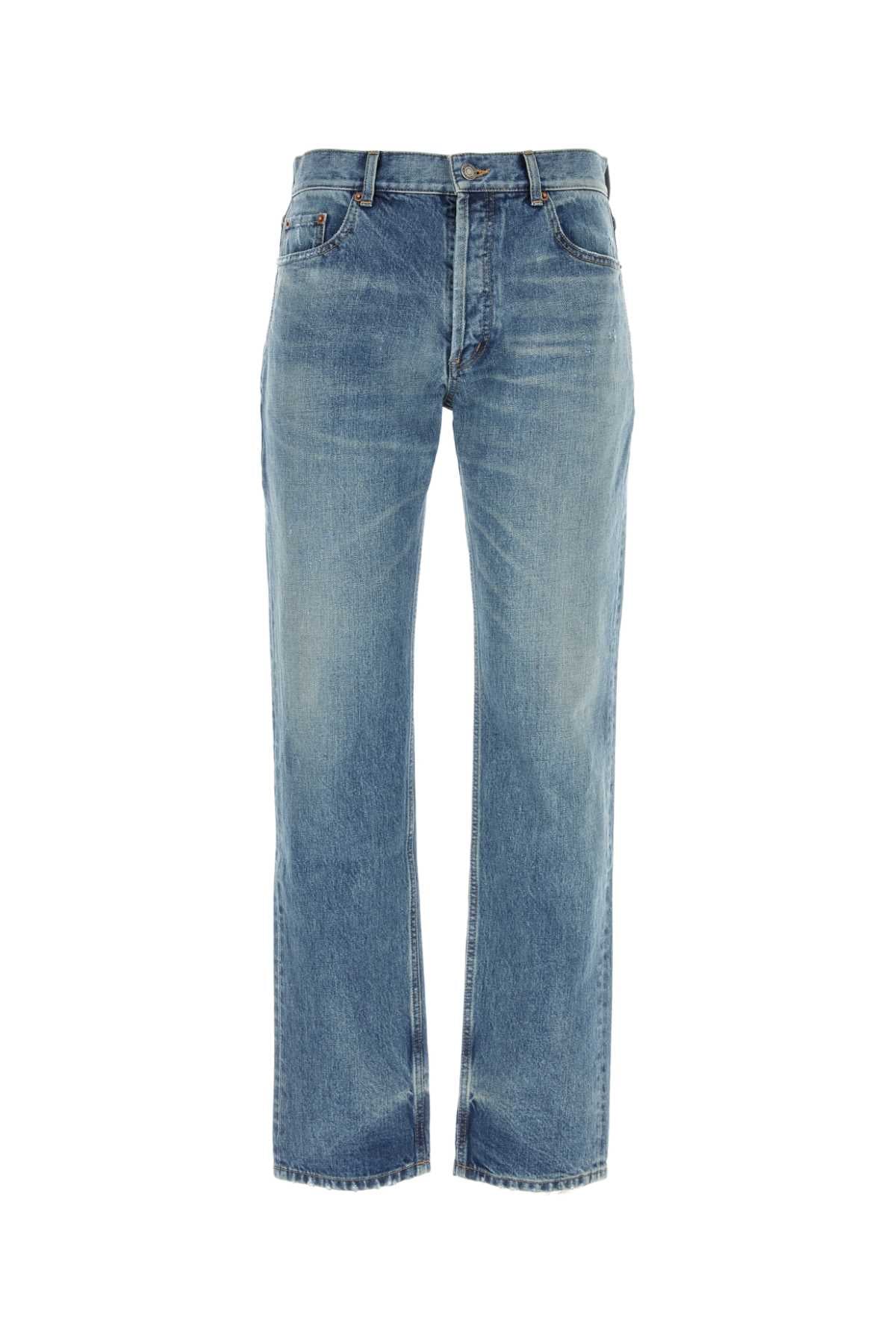 SAINT LAURENT Men's Classic Blue Denim Jeans