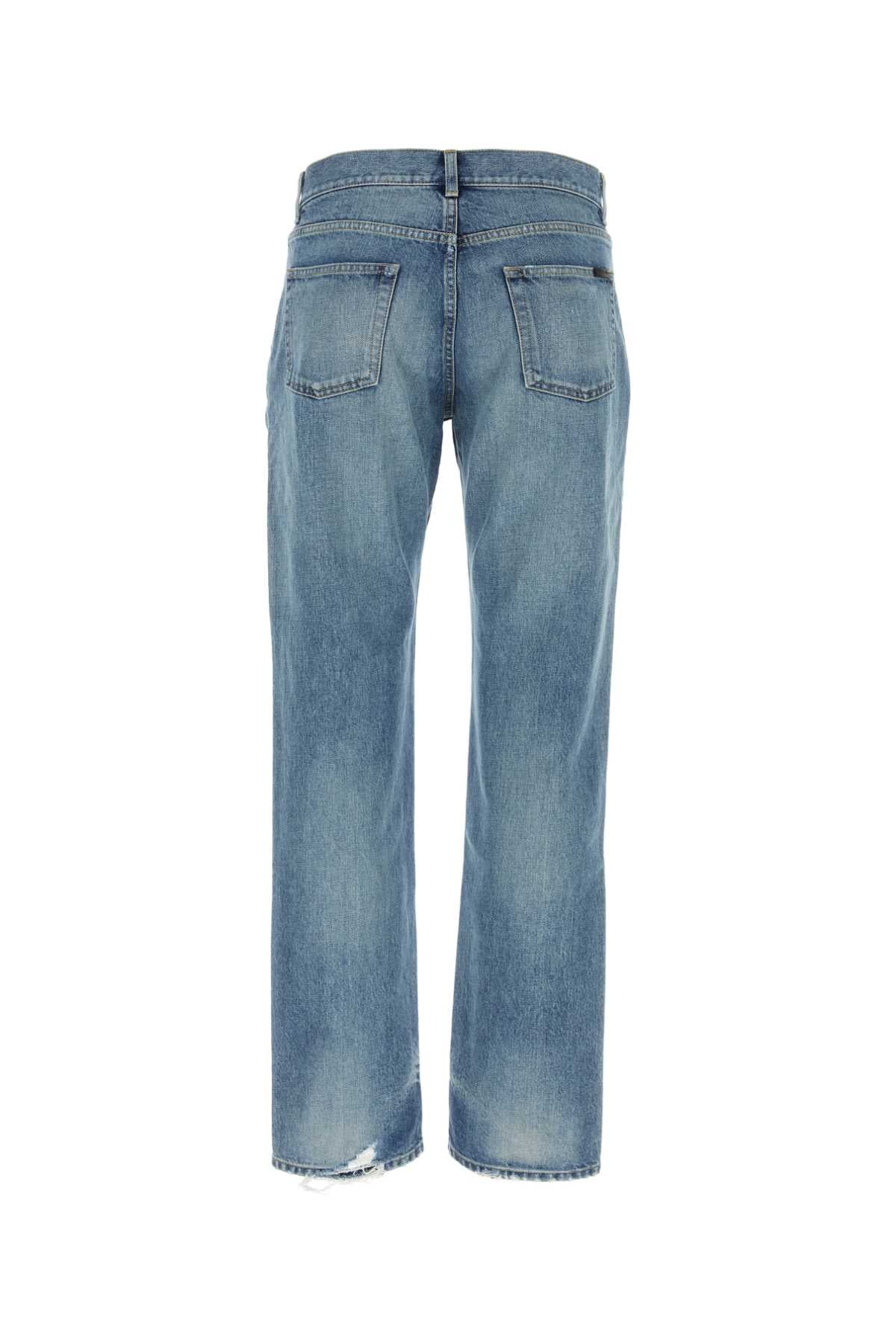 SAINT LAURENT Men's Classic Blue Denim Jeans