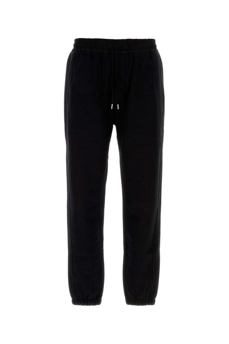 SAINT LAURENT Essential Black Cotton Joggers for Men