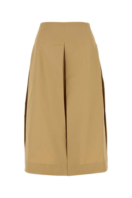 TORY BURCH Beige Cotton Mini Skirt