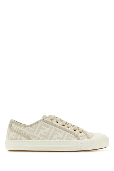 FENDI Embroidered Nylon Blend Dominio Sneaker for Women