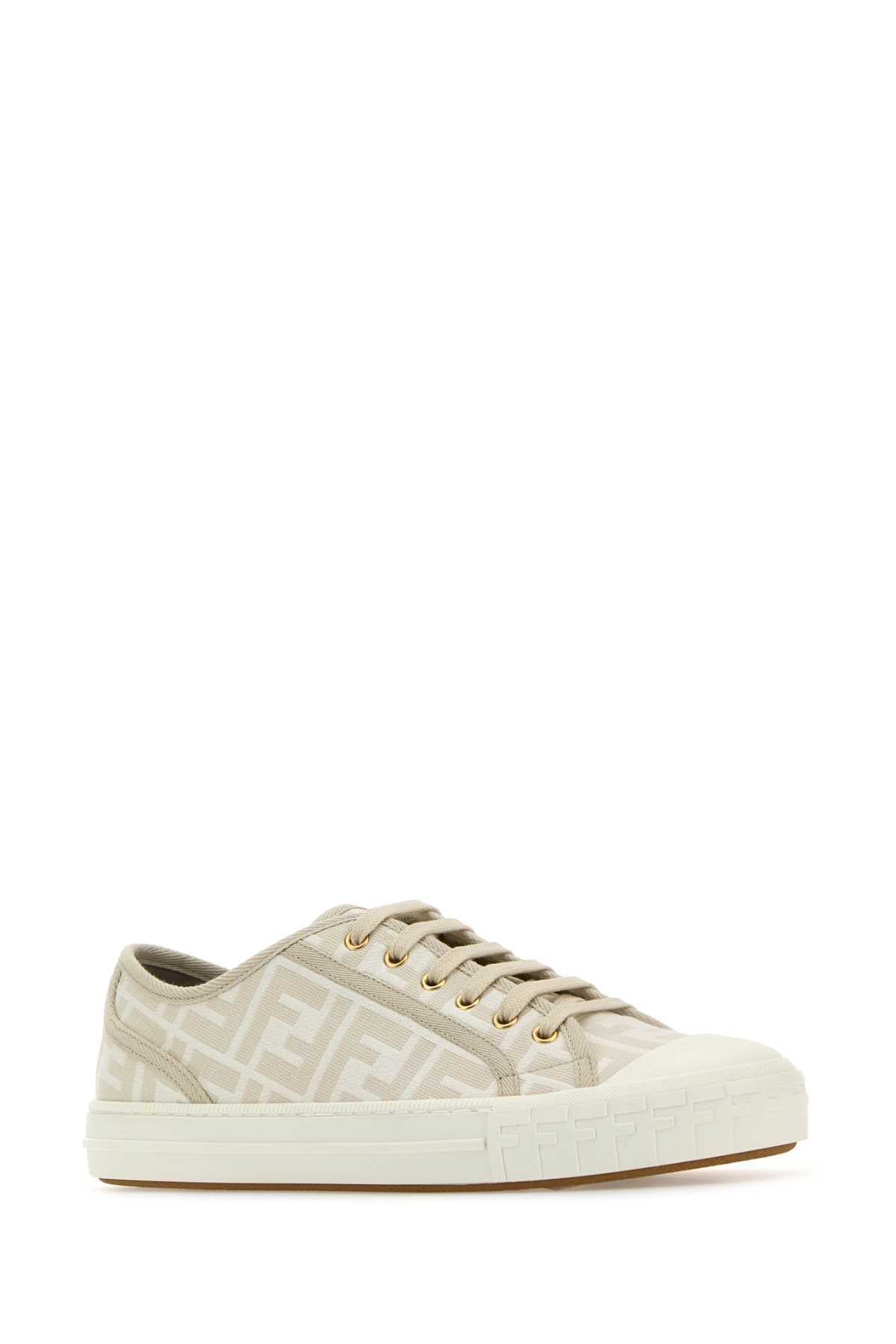 FENDI Embroidered Nylon Blend Dominio Sneaker for Women