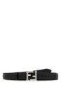 FENDI Sleek Black Leather Belt - 2 cm Height