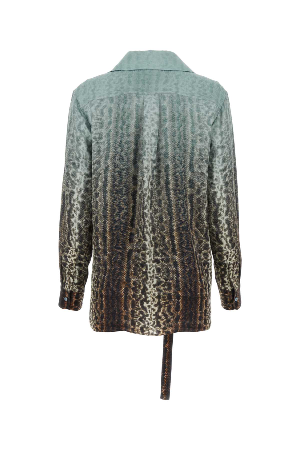 FENDI Animal Print Silk Shirt for Women