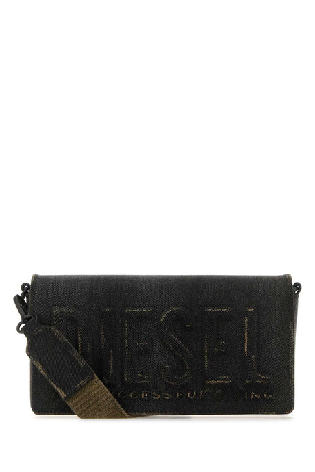 DIESEL Mini Crossbody Handbag in Black Denim