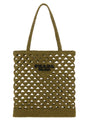 PRADA Chic Khaki Mini Straw Handbag - 30 cm x 32 cm