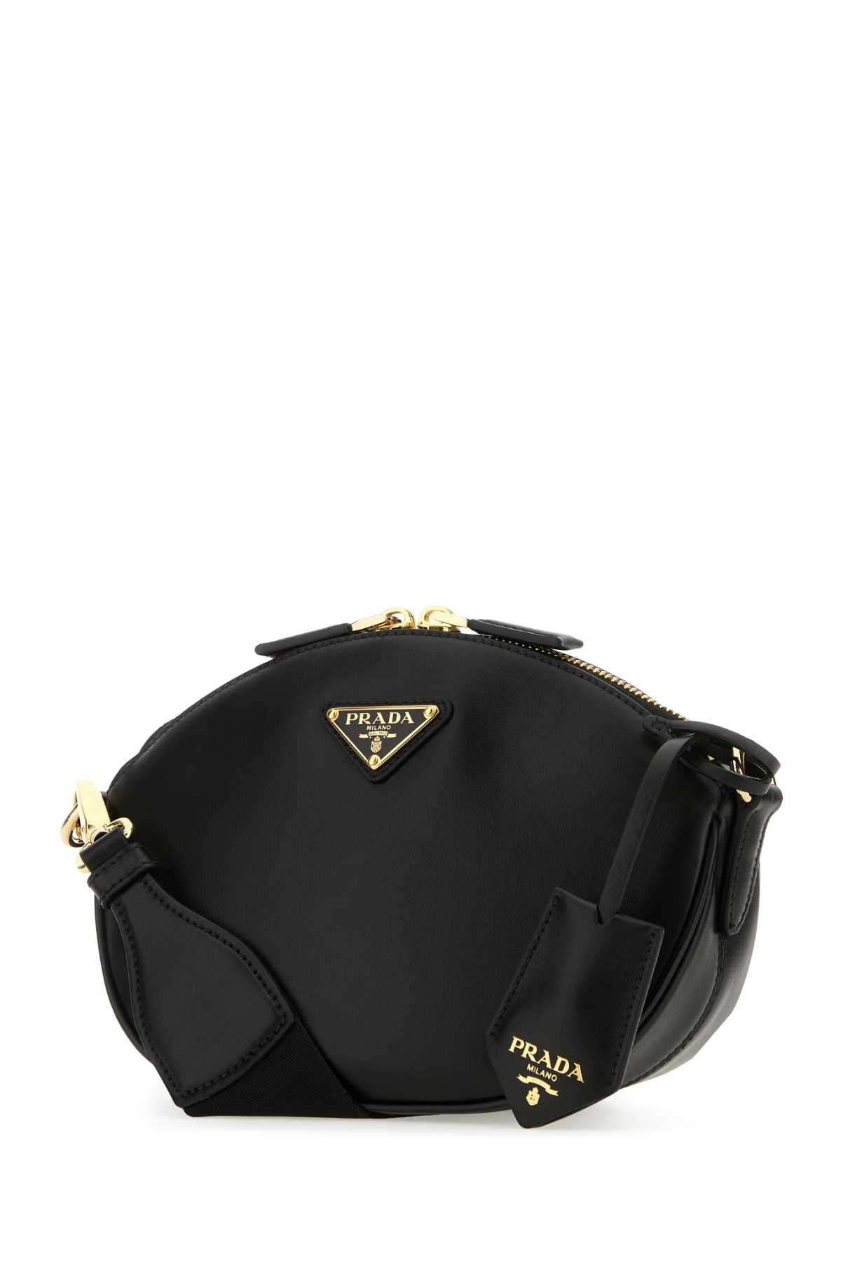 PRADA Mini Black Leather Crossbody Handbag