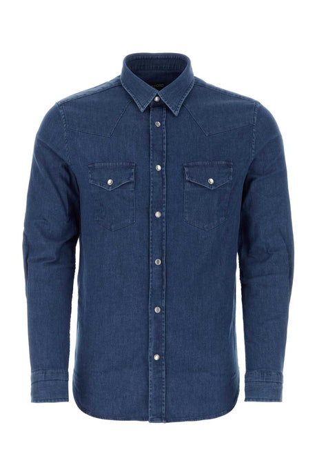 TOM FORD Stretch Denim Shirt for Men - 24W Season Fit