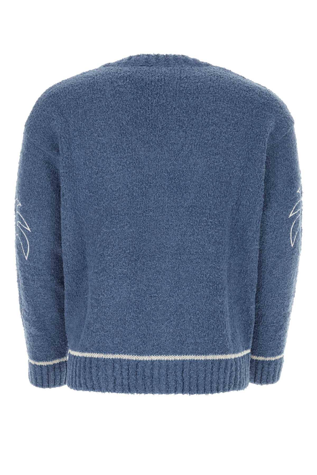 PALM ANGELS Cotton Blend Cardigan for Men - Air Force Edition