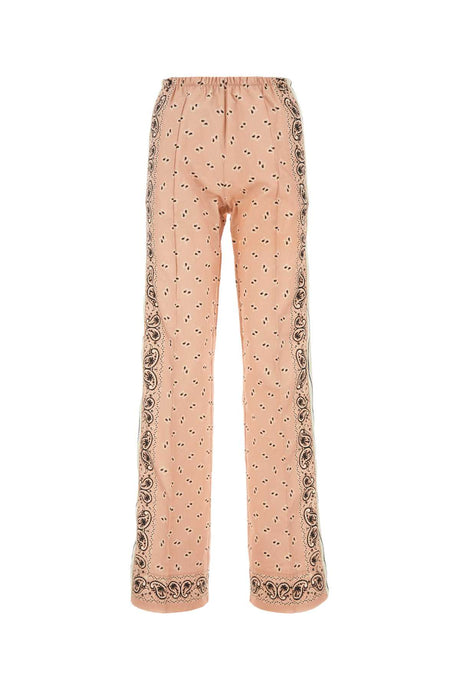 PALM ANGELS Printed Linen Blend Pants - Women's Stylish Comfort