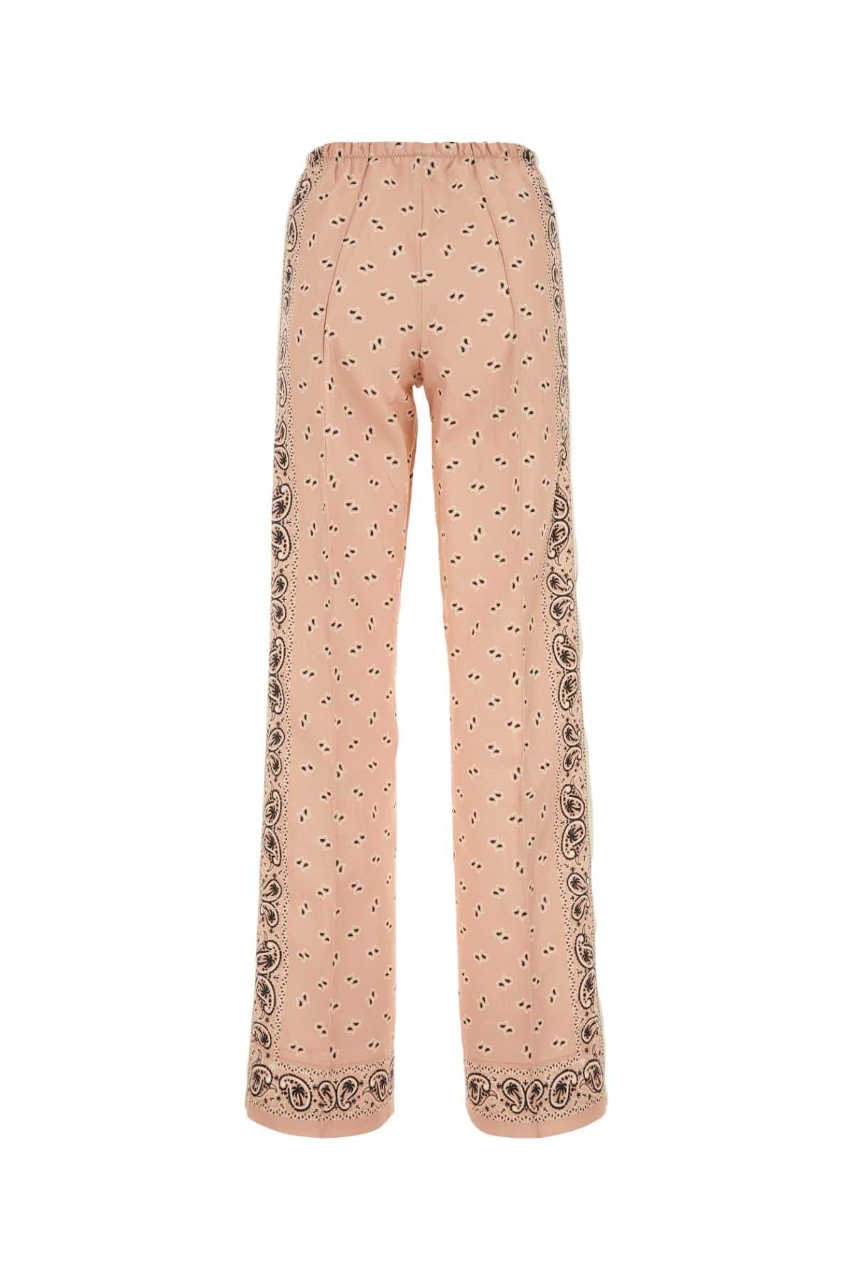 PALM ANGELS Printed Linen Blend Pants - Women's Stylish Comfort