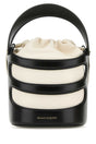 ALEXANDER MCQUEEN Mini Two-Tone Leather Bucket Handbag