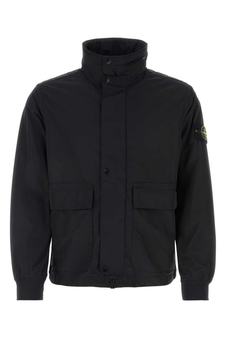 STONE ISLAND Premium Black Polyester Jacket for Men