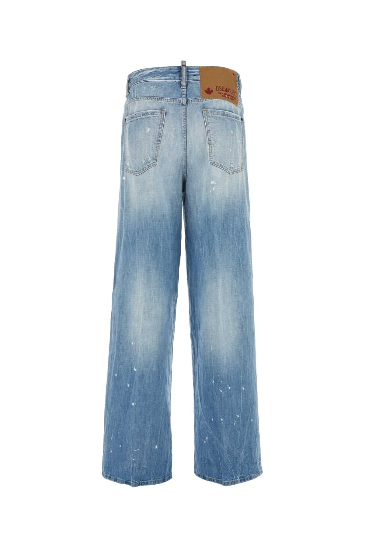 DSQUARED Wide-Leg Denim Traveller Jeans for Women - 2024 Collection