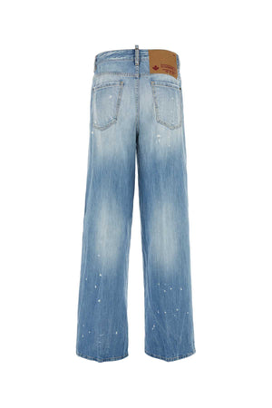 DSQUARED Wide-Leg Denim Traveller Jeans for Women - 2024 Collection