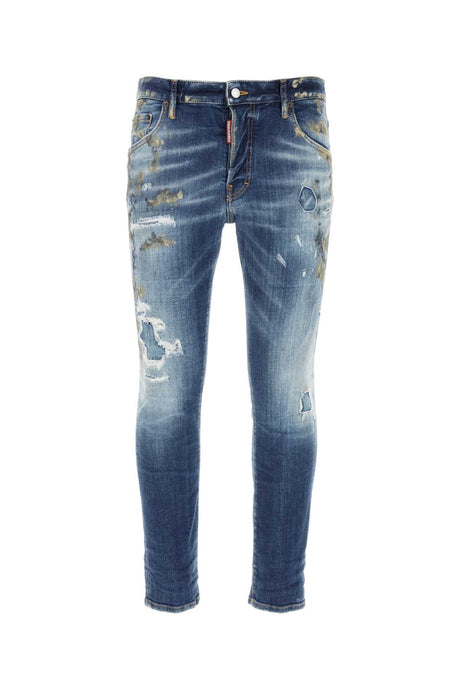 DSQUARED Men's Stretch Denim Skater Jeans