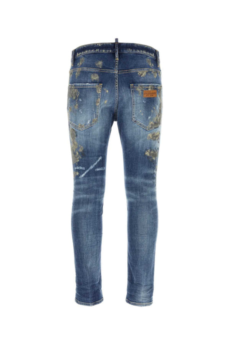 DSQUARED Men's Stretch Denim Skater Jeans