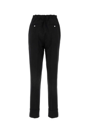 PRADA Chic Black Wool Blend Pants for Women