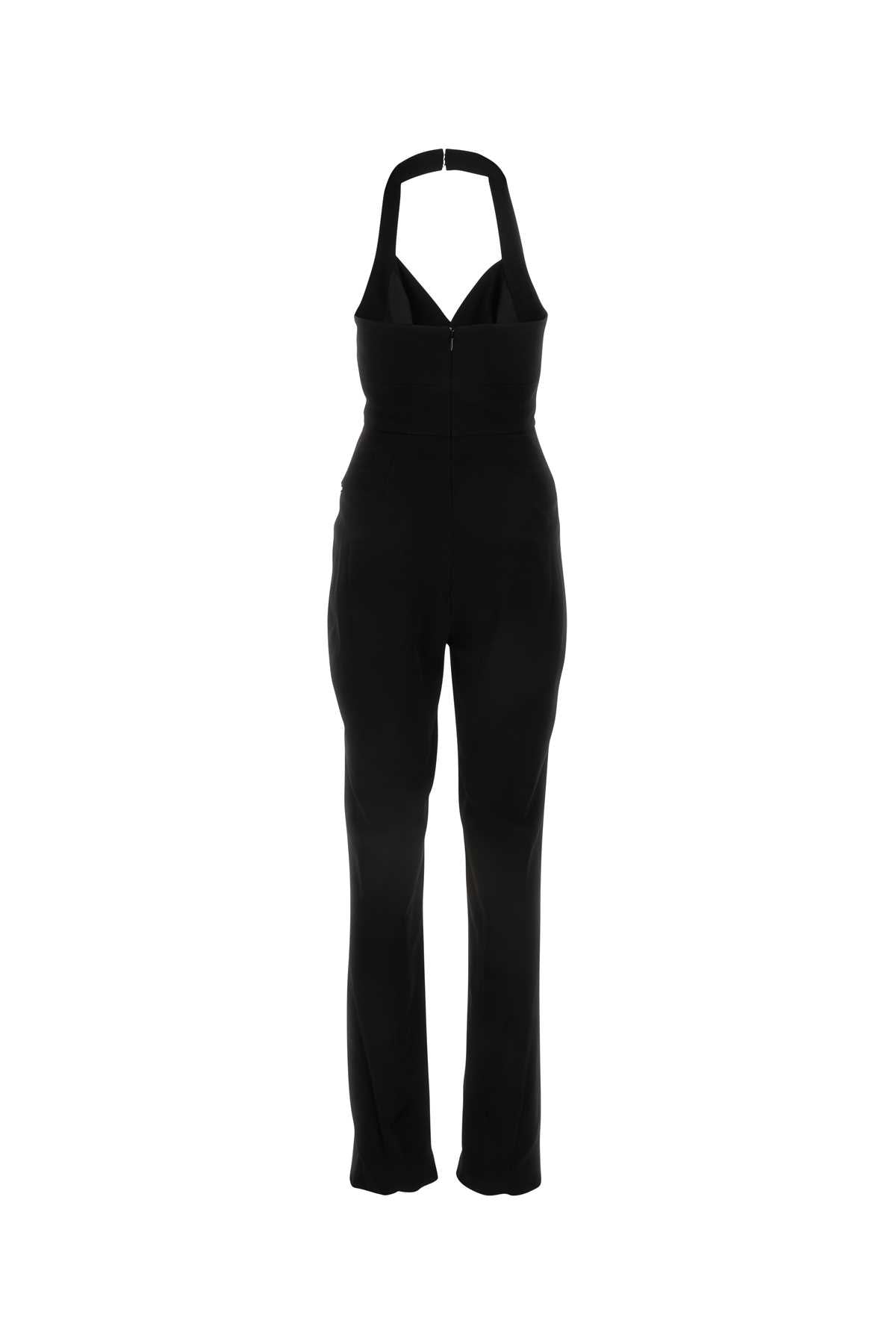 BALMAIN Chic Black Viscose Jumpsuit for Women