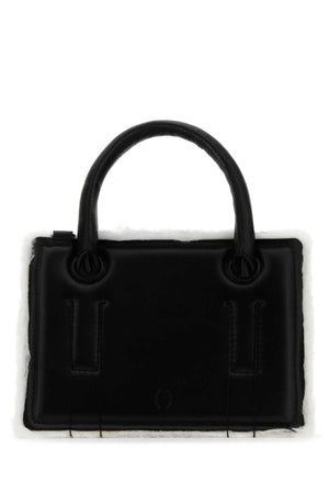 DENTRO Mini Black Leather Handbag