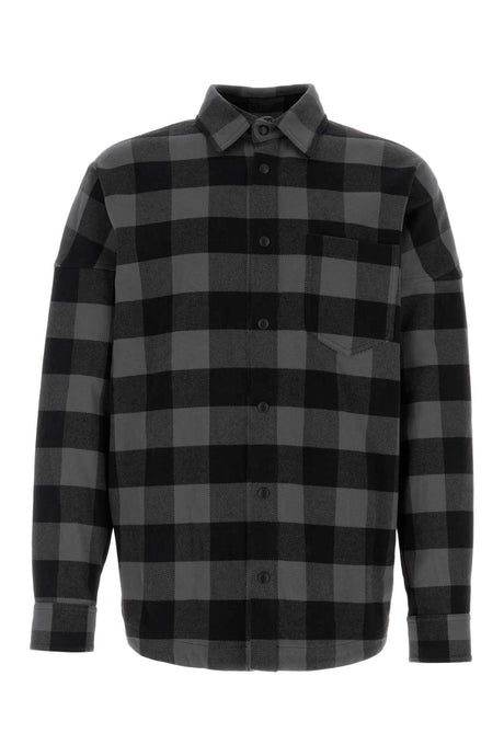 PALM ANGELS Oversized Checked Cotton Shirt for Men