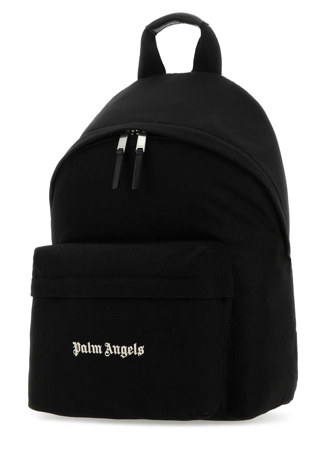 PALM ANGELS Black Canvas Cordura Backpack - 26x42x22 cm