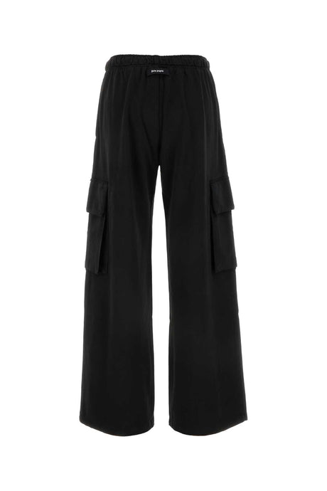 PALM ANGELS Chic Black Cotton Joggers for Women