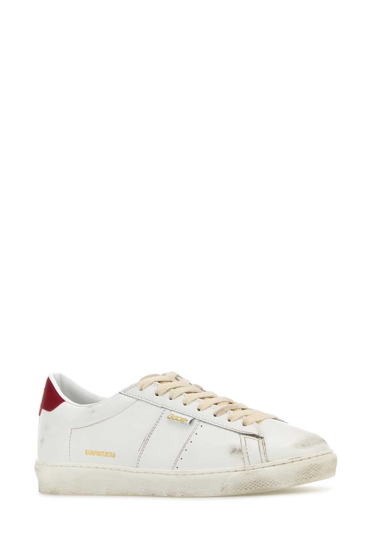 GOLDEN GOOSE DELUXE BRAND Classic White Leather Matchstar Sneakers for Men