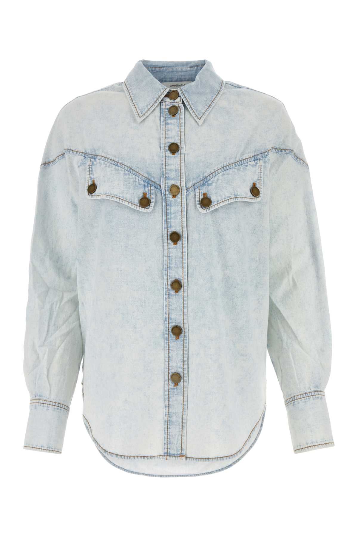 ZIMMERMANN Light Blue Denim Halliday Shirt