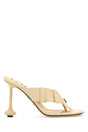 LOEWE Cream Nappa Leather Mini Flat Sandals