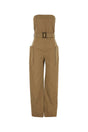 SAINT LAURENT Chic Beige Gabardine Jumpsuit for Women