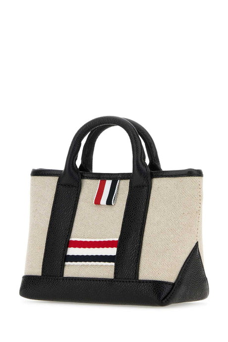 THOM BROWNE Mini Sand Canvas Micro Handbag