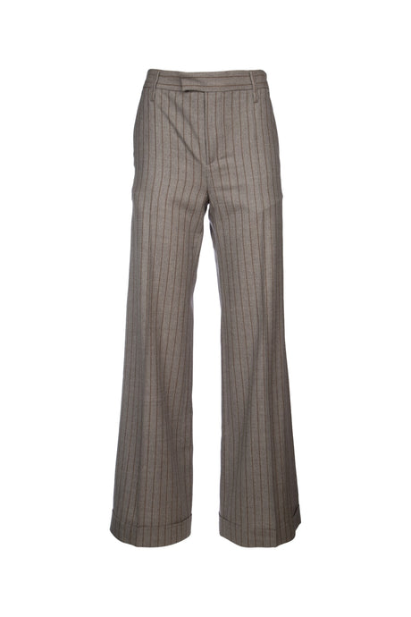 BRUNELLO CUCINELLI Elegant High-Waisted Trousers