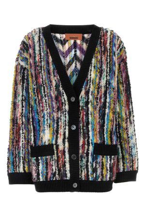 MISSONI Oversized Multicolor Boucle Cardigan