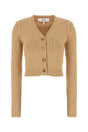 CHLOE Beige Cotton and Cashmere Cardigan