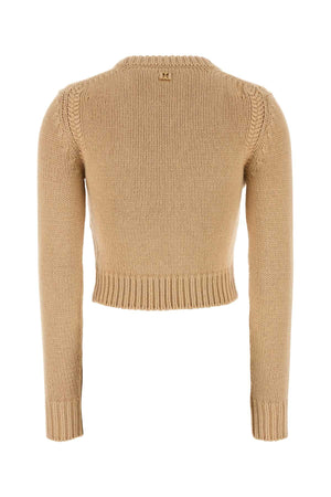 CHLOE Beige Cotton and Cashmere Sweater for Women