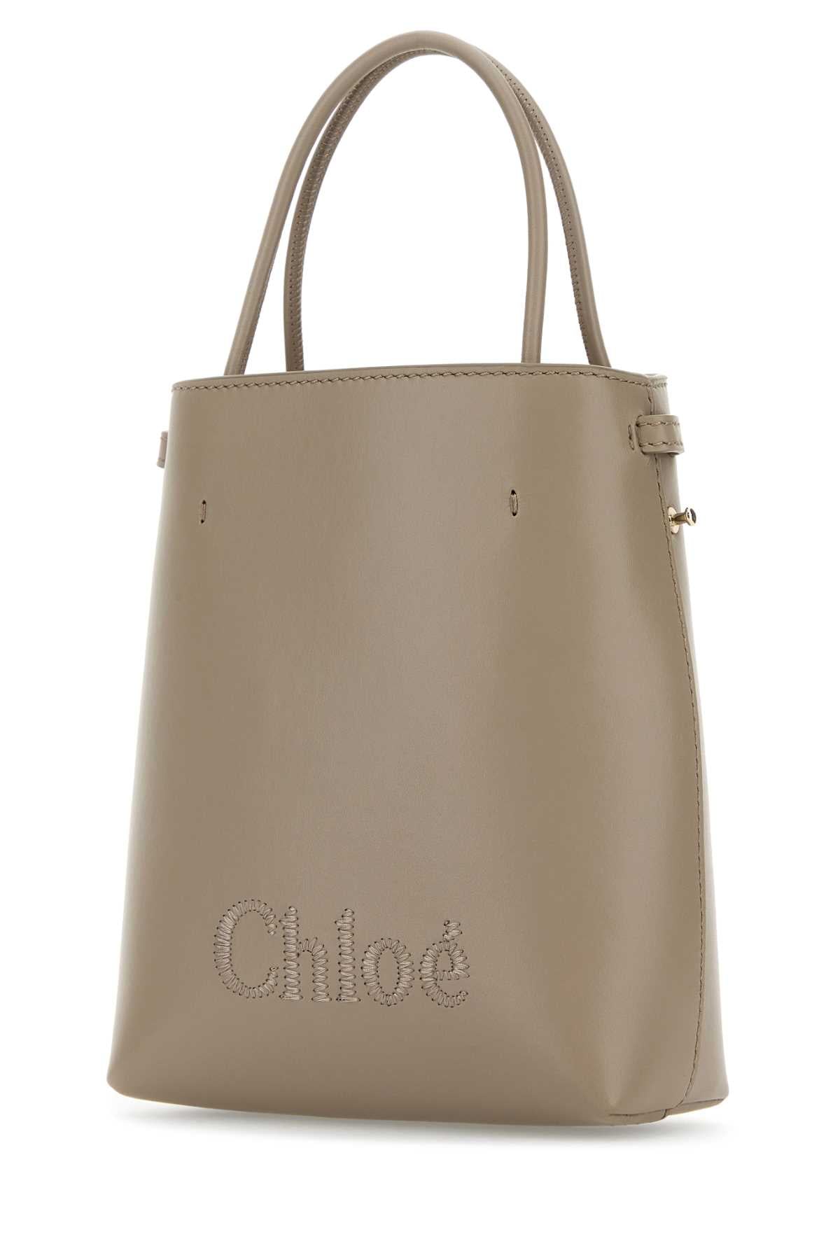 CHLOE Mini Dove Grey Leather Handbag