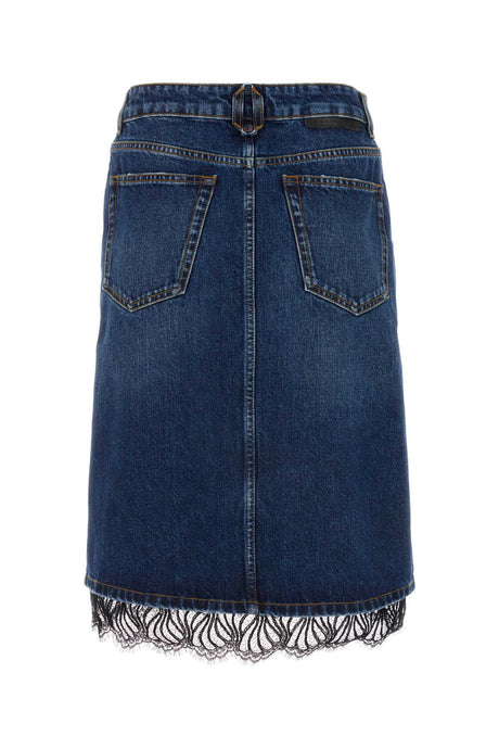 STELLA McCARTNEY Women's Classic Denim Mini Skirt