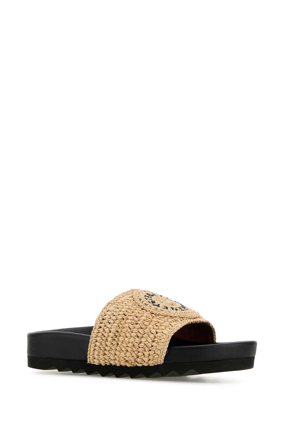 STELLA McCARTNEY Raffia Elyse Mini Slippers for Women