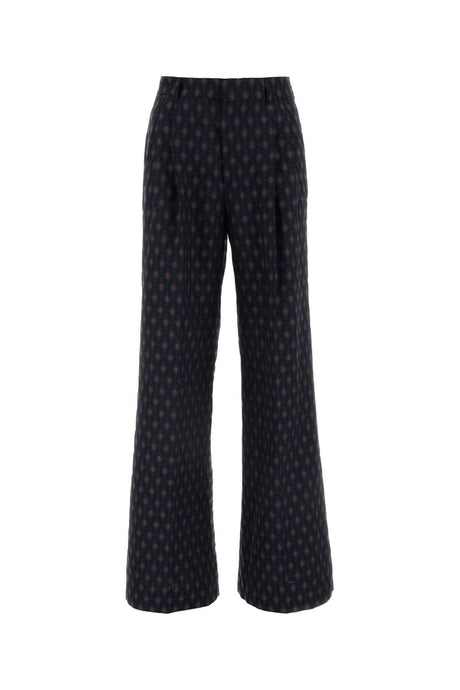 ETRO Embroidered Wool Blend Pants for Women